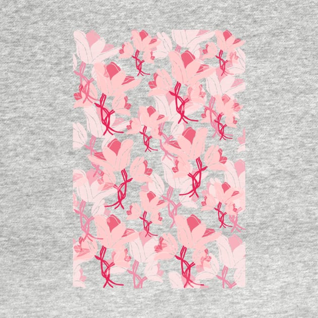 Pink flower pattern by PedaDesign